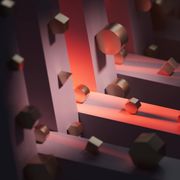 Abstract calm geometric shapes for peace